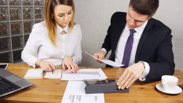 Business People Brainstorming Trabajo en equipo Concepto de lugar de trabajo — Vídeos de Stock