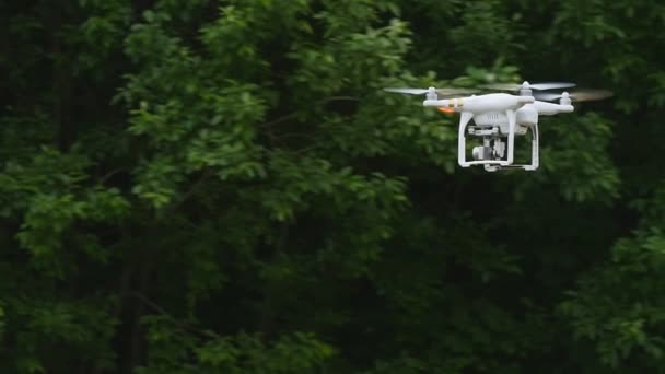 Quadcopter com câmera voando — Vídeo de Stock