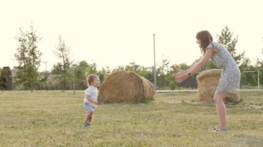 Mother and Son Having Fun