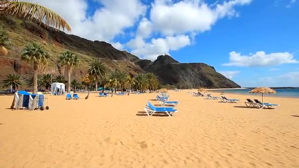 Pláž Las Teresitas — Stock video
