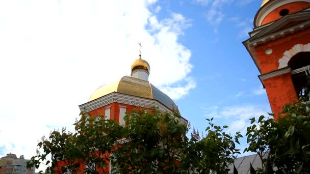 Interior de la Iglesia Ortodoxa Rusa — Vídeos de Stock