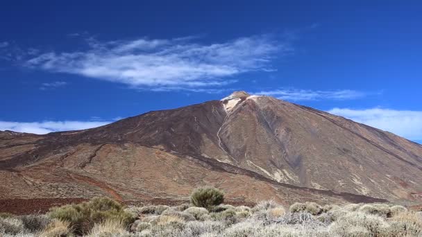 Vulkaniska landskap av El Teide timelapse — Stockvideo