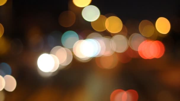 Rozostřeného městské abstraktní textura, rozmazané pozadí s bokeh město světel z auta na ulici v noci, ročník nebo retro barevný tón