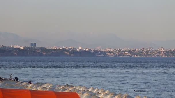 Vista da cidade de Antalya, Turquia — Vídeo de Stock