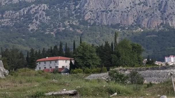 Doğal görünümü bir dağ köyü Akseki Antalya Türkiye — Stok video