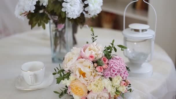 Wedding bouquet — Stock Video