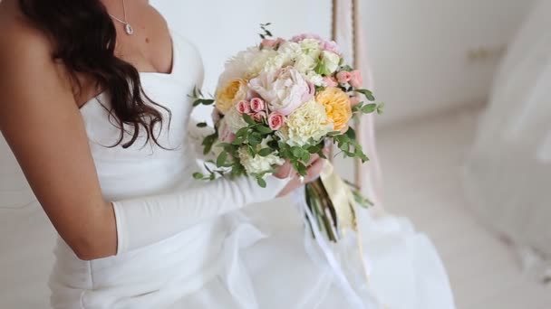 婚礼bouqet — 图库视频影像