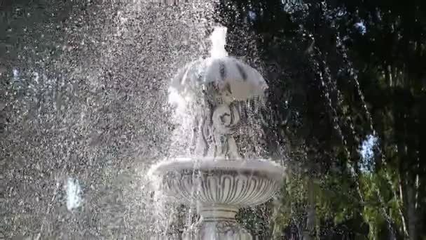 喷泉在阳光下 — 图库视频影像