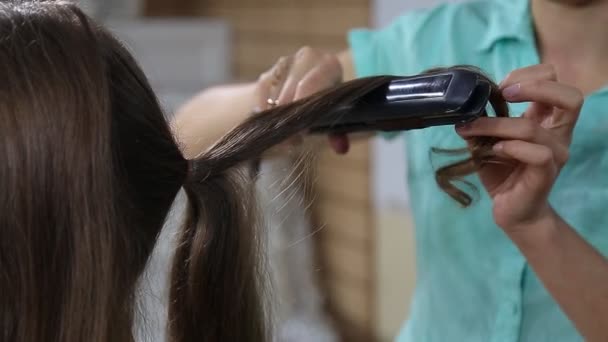 Penteado de casamento — Vídeo de Stock