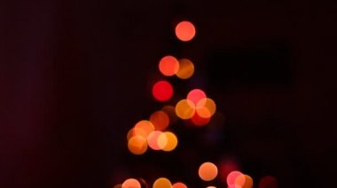 Noel ağacı renkli bokeh