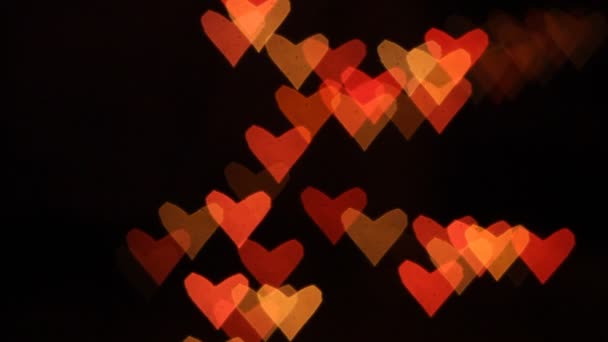 fond bokeh en forme de cœur