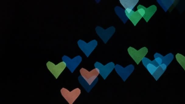 fond bokeh en forme de cœur