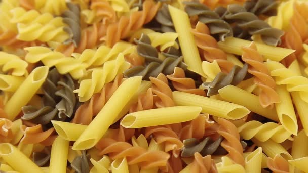 Okokta pastaprodukter som hänförs till — Stockvideo