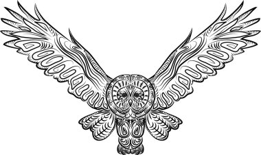 Vektör desen baykuş