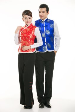 Pamuk Giyim ceket Çin Bayan Beyaz arka planda yastıklı