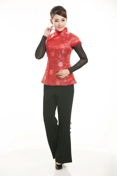 Pamuk Giyim ceket Çin Bayan Beyaz arka planda yastıklı