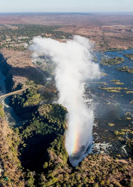 Victoria Falls and surrounding area in National park — Stock Photo, Image