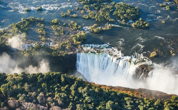 Victoria Falls and surrounding area in National park — Stock Photo, Image