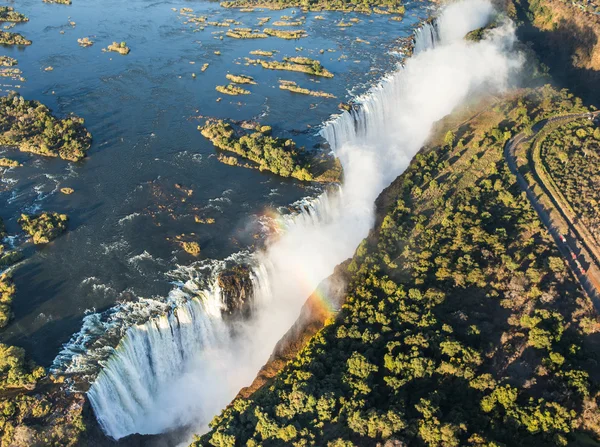 Victoria Falls and surrounding area in National park — Stock Photo, Image
