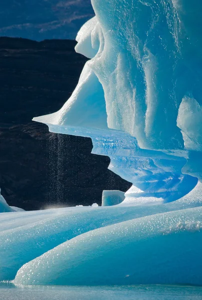 Types of glaciers and icebergs,Argentina — Stock Photo, Image