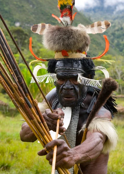 Homme de la tribu Dani — Photo