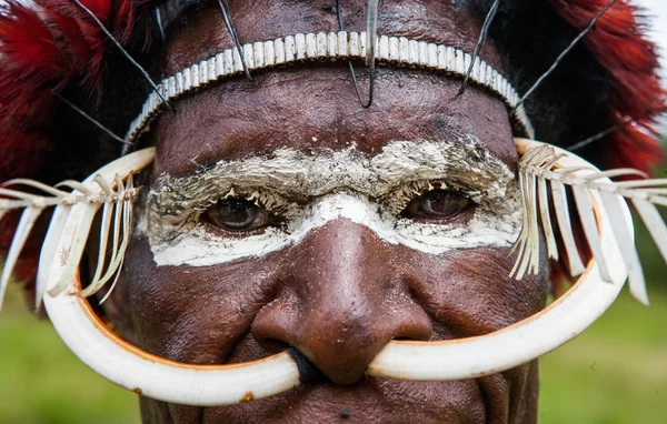 Portrait of a man in the paint — Stock Photo, Image