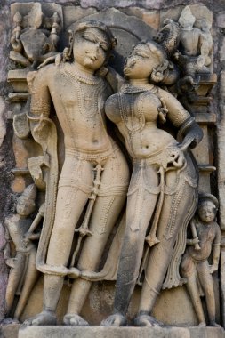 Vishvanatha Tapınağı'nda erotik insan heykeller