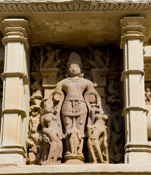 Vishvanatha 사원에서에 인간 조각 — 스톡 사진