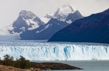 Blue ices of  glacier clipart