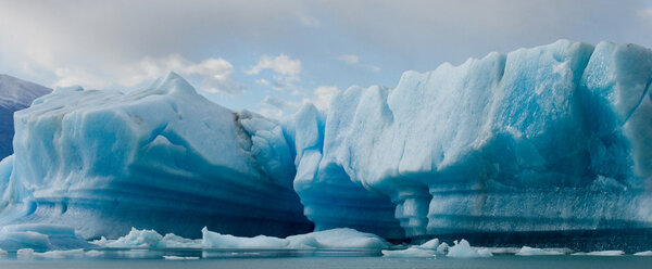 Blue ices of  glacier