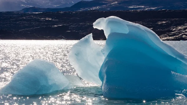 Blå ices av glaciären — Stockfoto