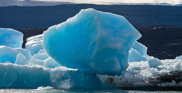 Blå ices av glaciären — Stockfoto