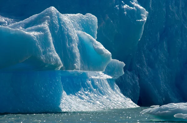 Μπλε ices του παγετώνα — Φωτογραφία Αρχείου
