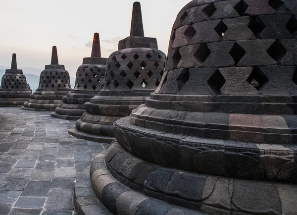 Stupas i Borobudur templet — Stockfoto