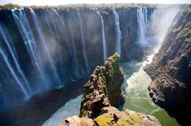 Victoria Falls sıfırdan görünüm.