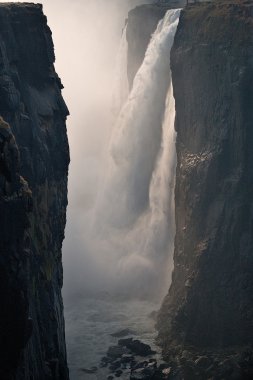 Victoria Falls şiddetli kuraklık içinde.