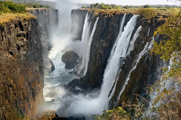 Chutes Victoria en cas de sécheresse sévère . — Photo