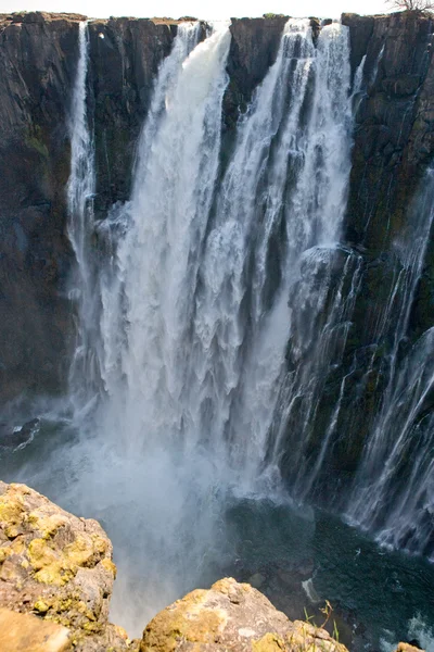 Detail of falling water Victoria Falls. — Stock Photo, Image