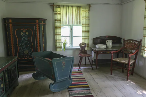 Interior of the old country cottage in Olsztynek, Poland — Stock Photo, Image