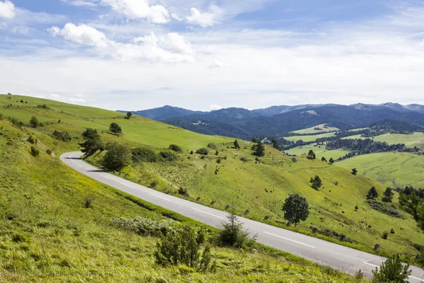 Dağ yolundan Slovak Pieniny, Slovakya