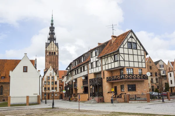 Kathedraal van Sint Nicolaas in Elblag, Polen — Stockfoto