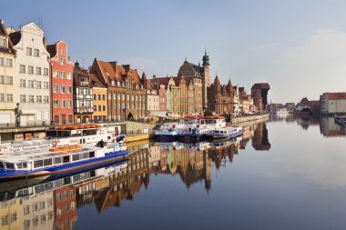 Gdansk, Polonya 'daki eski bir kasaba