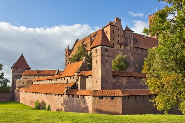 Gotische burcht in Malbork, Polen — Stockfoto