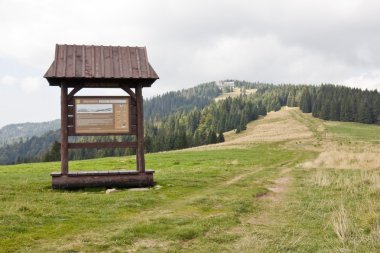 Turbacz dağın, Polonya tepesinde giden yol