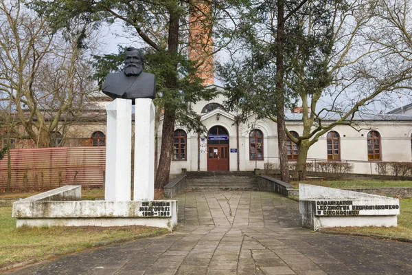 Monument av läkare Roman Ignatowski i Ciechocinek, Polen — Stockfoto