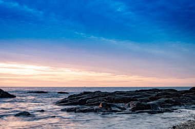 Malaga 'da plaj İspanya 