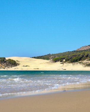 İspanya 'da Tarifa yakınlarında Bolonya' da plaj 