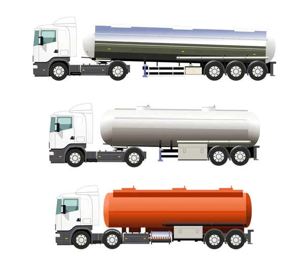 Camion à carburant lourd — Image vectorielle