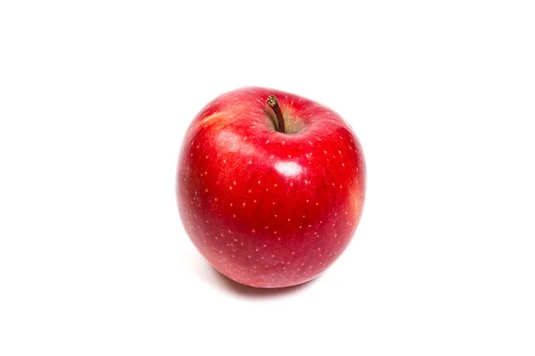 Frischer roter Apfel auf weißem Hintergrund — Stockfoto