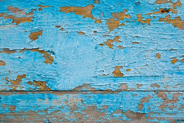 Vieja pared de madera, pintura de mala calidad como fondo — Foto de Stock